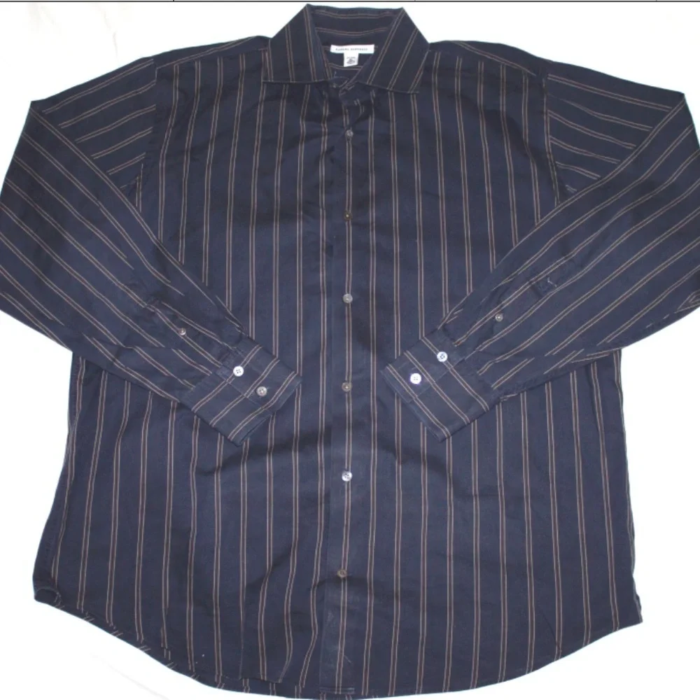 Banana Republic Men's Long Sleeve Button‎ Front Shirt Size 17-17 1/2